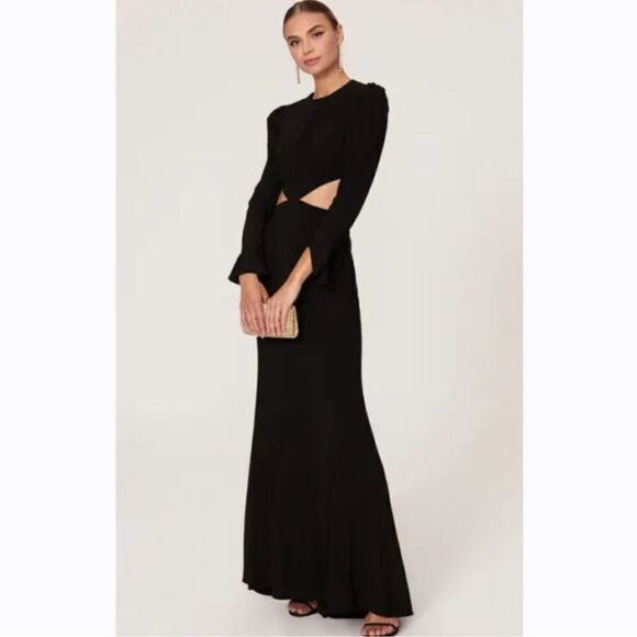 Mac Duggal Dresses & Skirts - Mac Duggal Ieena Cut-Out Jersey A-Line Gown